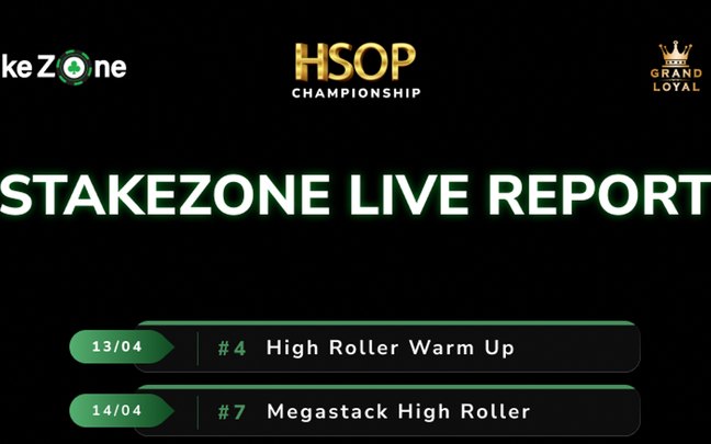 Live Report Schedule HSOP Championship by StakeZone