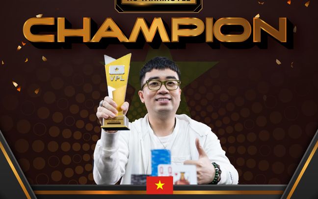 Nguyễn Hữu Dũng secured his first championship after consistently advancing to the final table.