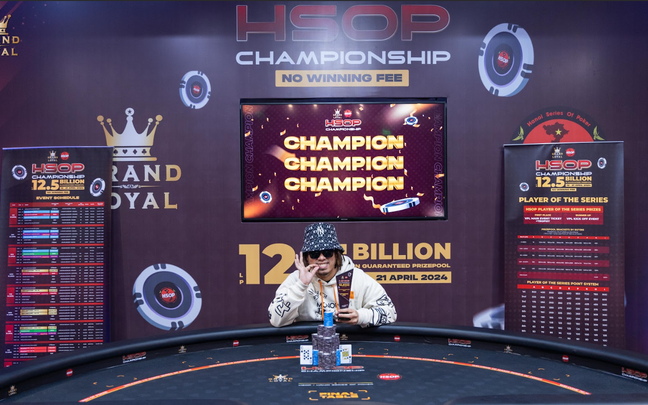 Dib Marley clinches the championship title of the High Roller Single Day - HSOP's High Roller arena shows no signs of cooling down