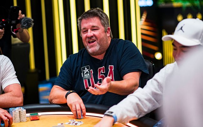 Chris Moneymaker claims his first Triton cup.