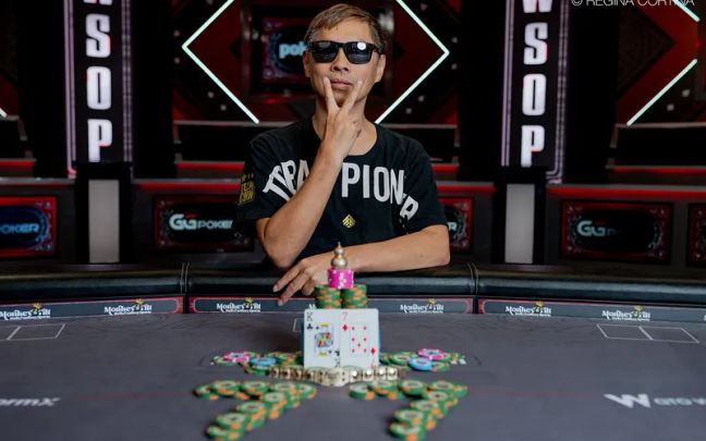 Xixiang Lou, an Asian player, triumphs with two gold bracelets at the 2024 WSOP.