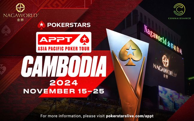 PokerStars has announced the schedule for APPT Cambodia in November, featuring a guaranteed prize pool of $1,000,000.