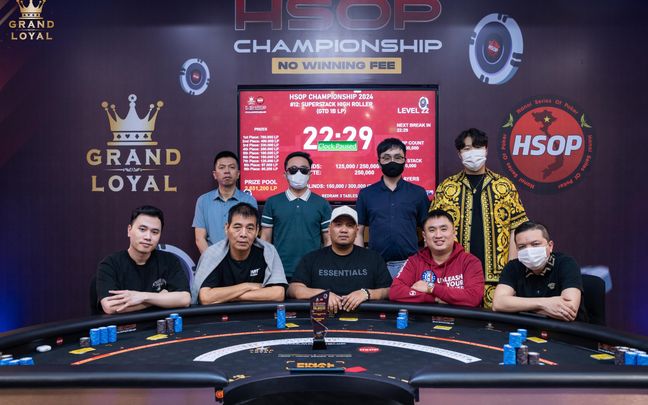 Đấu trường High Roller HSOP Championship khẳng định sức hấp dẫn - Jose Colada giành chiếc cúp vô địch Super Stack High Roller