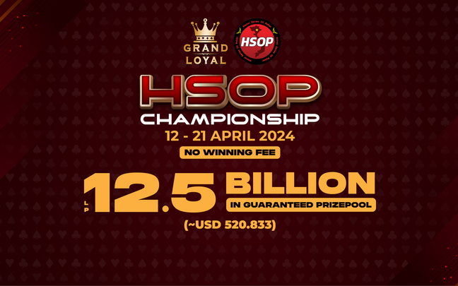 HSOP Championship, a value choice for the Vietnamese poker community in April.